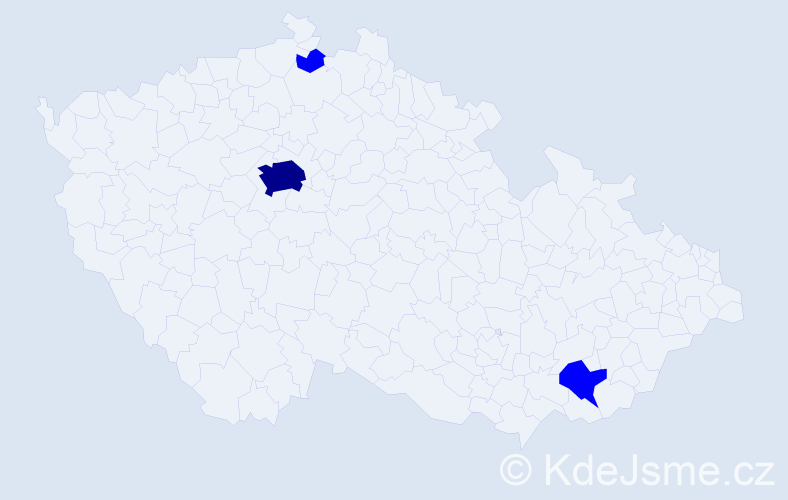 Jméno: 'Nedžad', počet výskytů 4 v celé ČR