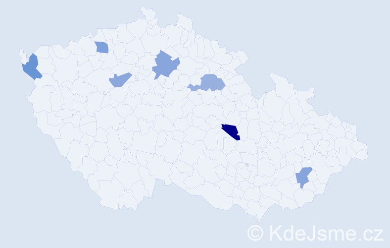 Jméno: 'Martin Pavel', počet výskytů 7 v celé ČR
