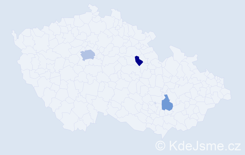 Jméno: 'Anjela', počet výskytů 7 v celé ČR