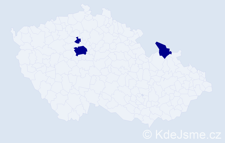 Jméno: 'Elizabeth Katherine', počet výskytů 3 v celé ČR