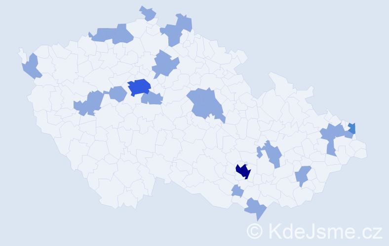 Jméno: 'Rene', počet výskytů 34 v celé ČR