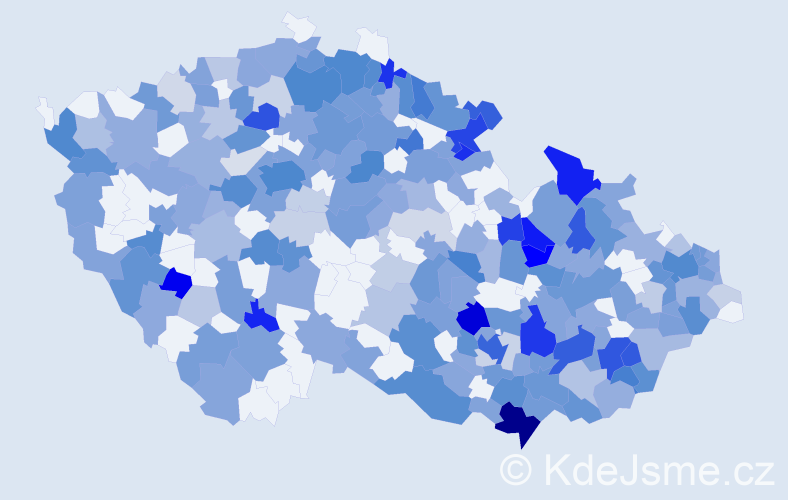 Jméno: 'Lubomíra', počet výskytů 522 v celé ČR