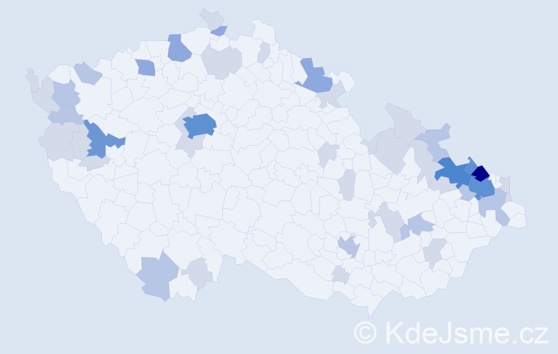 Jméno: 'Reinhold', počet výskytů 107 v celé ČR
