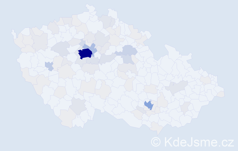 Jméno: 'Yevhen', počet výskytů 256 v celé ČR