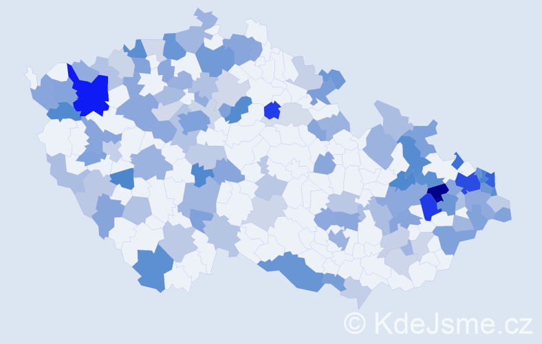 Jméno: 'Stefanie', počet výskytů 240 v celé ČR