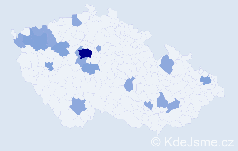 Jméno: 'Jelizaveta', počet výskytů 33 v celé ČR
