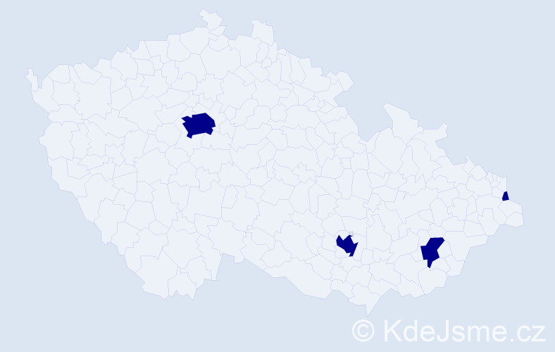 Jméno: 'Adam Gabriel', počet výskytů 4 v celé ČR