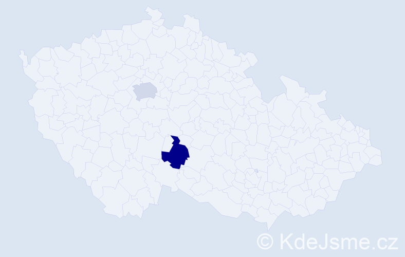 Jméno: 'Zinovii', počet výskytů 2 v celé ČR