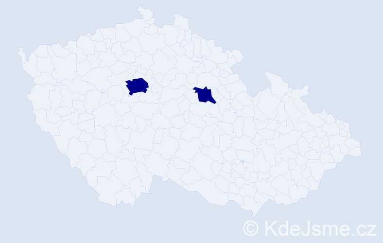 Jméno: 'Bayarbaatar', počet výskytů 2 v celé ČR