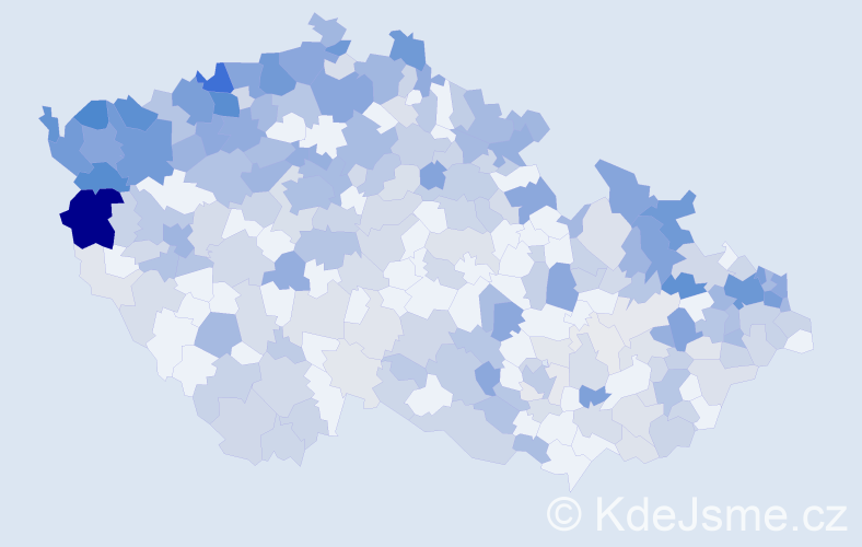 Jméno: 'Vasil', počet výskytů 776 v celé ČR