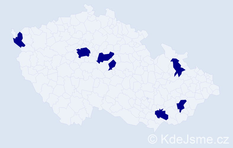 Jméno: 'Jan Mikuláš', počet výskytů 7 v celé ČR