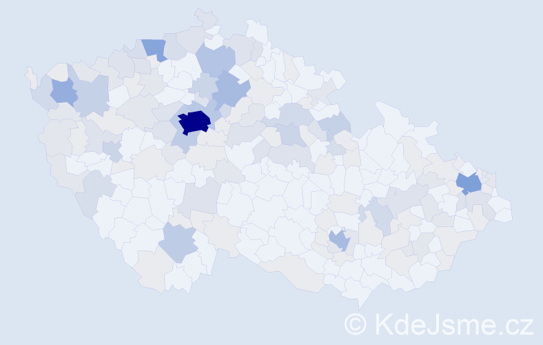 Jméno: 'Sergej', počet výskytů 400 v celé ČR