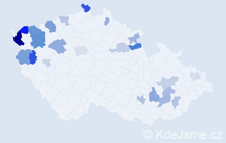 Jméno: 'Chuong', počet výskytů 35 v celé ČR