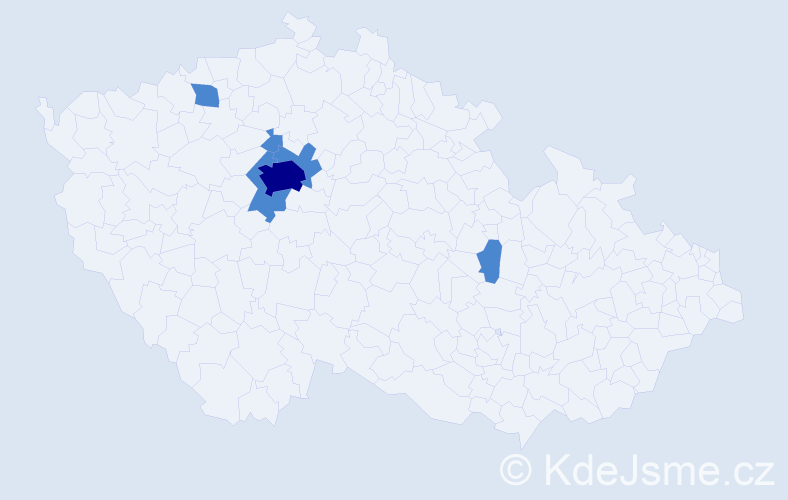 Jméno: 'Ljupčo', počet výskytů 8 v celé ČR