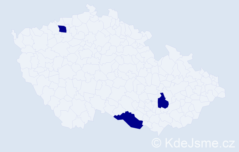Jméno: 'Jamie Josef', počet výskytů 3 v celé ČR