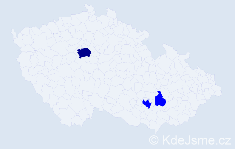 Jméno: 'Clément', počet výskytů 4 v celé ČR