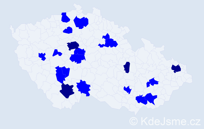 Jméno: 'Cedrik', počet výskytů 24 v celé ČR