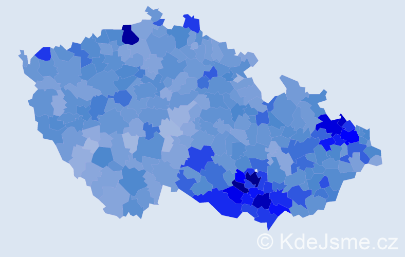 Jméno: 'Sabina', počet výskytů 10871 v celé ČR