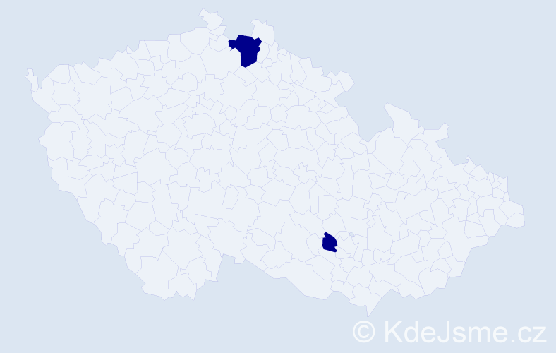 Jméno: 'Patrik Alexander', počet výskytů 2 v celé ČR