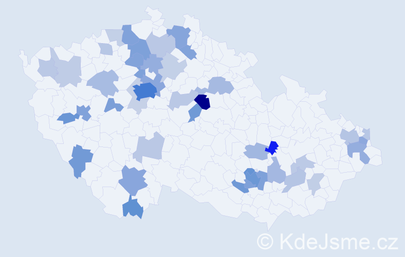 Jméno: 'Ievgen', počet výskytů 112 v celé ČR