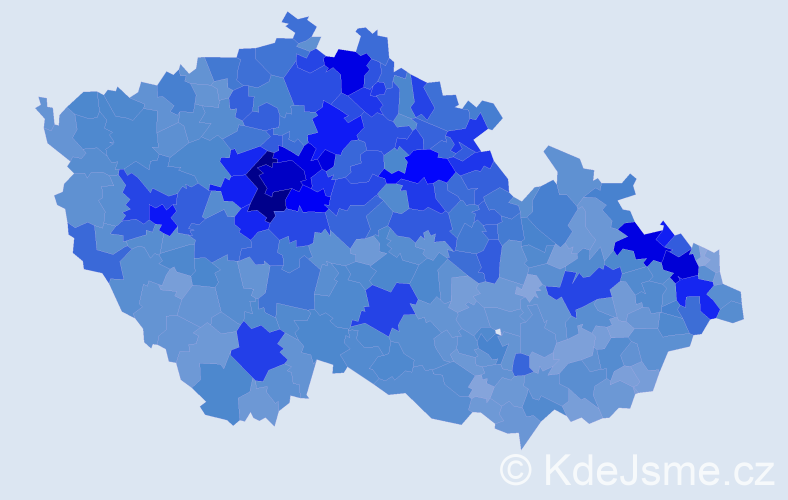 Jméno: 'Matěj', počet výskytů 35349 v celé ČR