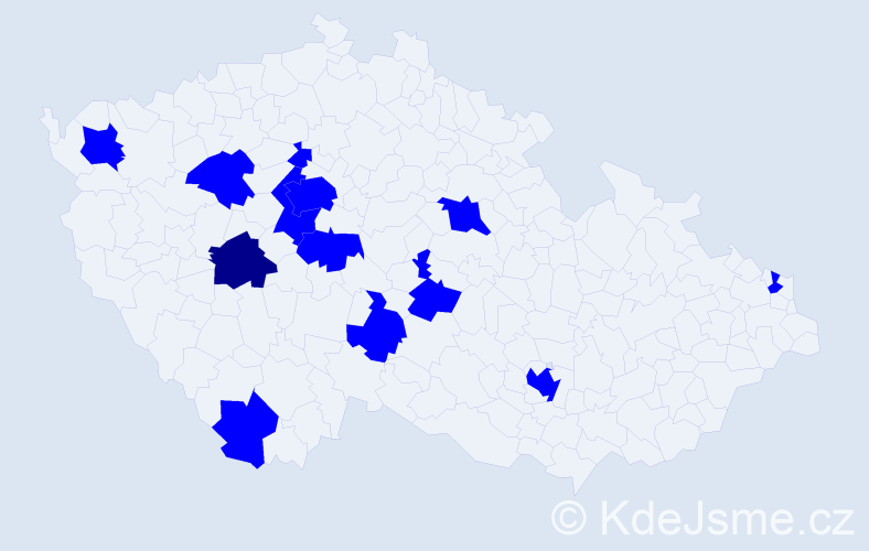 Jméno: 'Ildiko', počet výskytů 14 v celé ČR