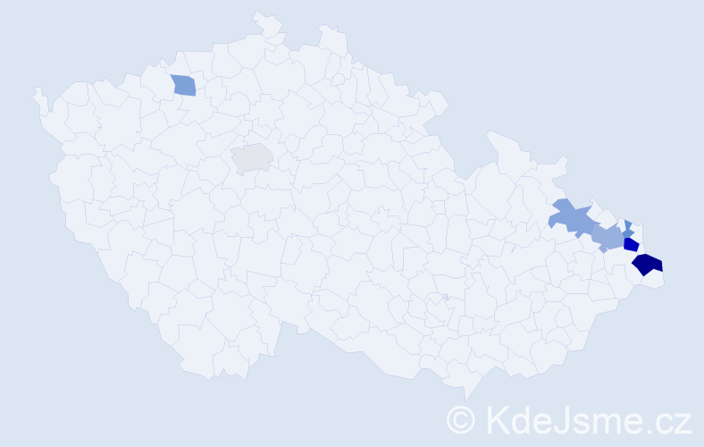 Jméno: 'Oton', počet výskytů 13 v celé ČR