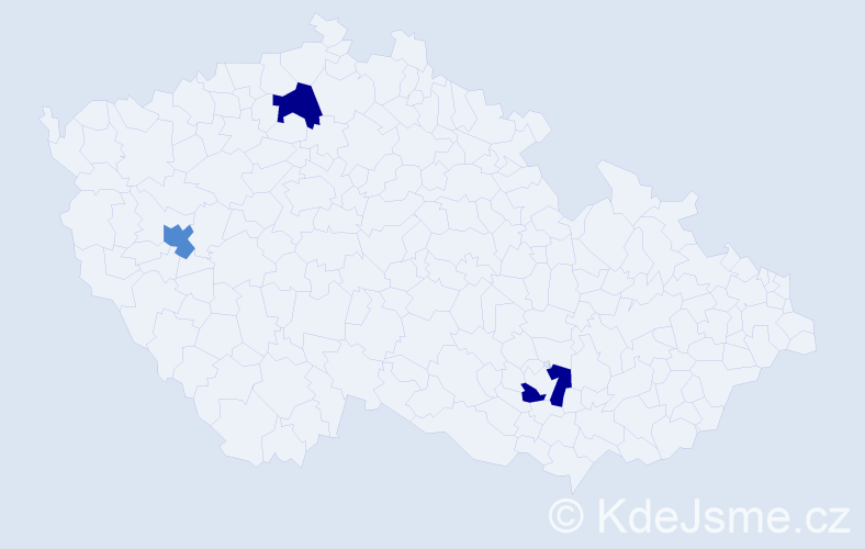 Jméno: 'Shahzad', počet výskytů 3 v celé ČR