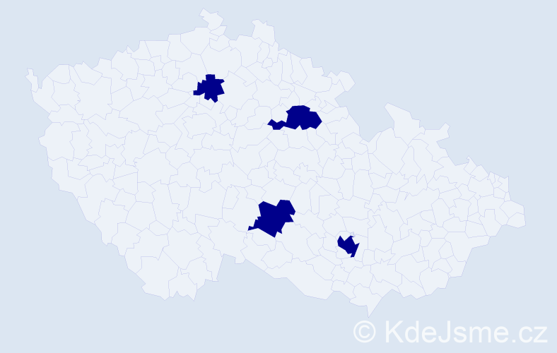 Jméno: 'Ondřej Adam', počet výskytů 4 v celé ČR
