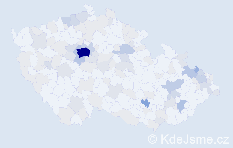 Jméno: 'Maxmilian', počet výskytů 244 v celé ČR