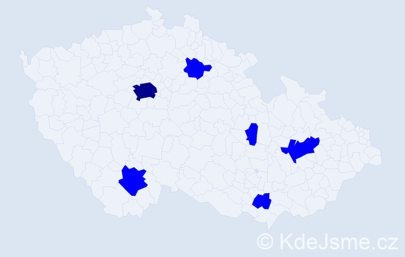 Jméno: 'Neda', počet výskytů 7 v celé ČR
