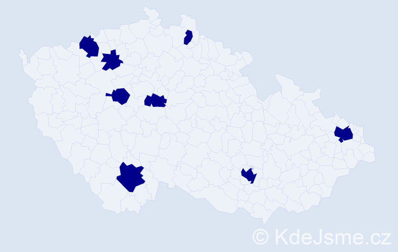 Jméno: 'Marek Daniel', počet výskytů 8 v celé ČR