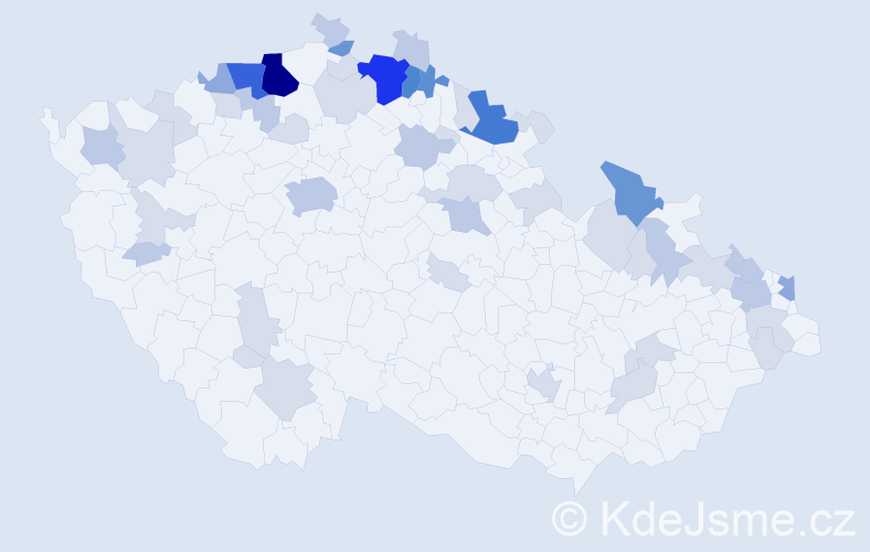 Jméno: 'Annelies', počet výskytů 140 v celé ČR