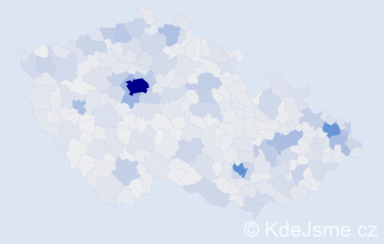 Jméno: 'Samuel', počet výskytů 8158 v celé ČR