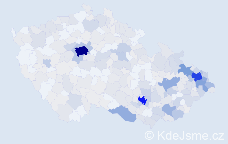 Jméno: 'Darja', počet výskytů 992 v celé ČR