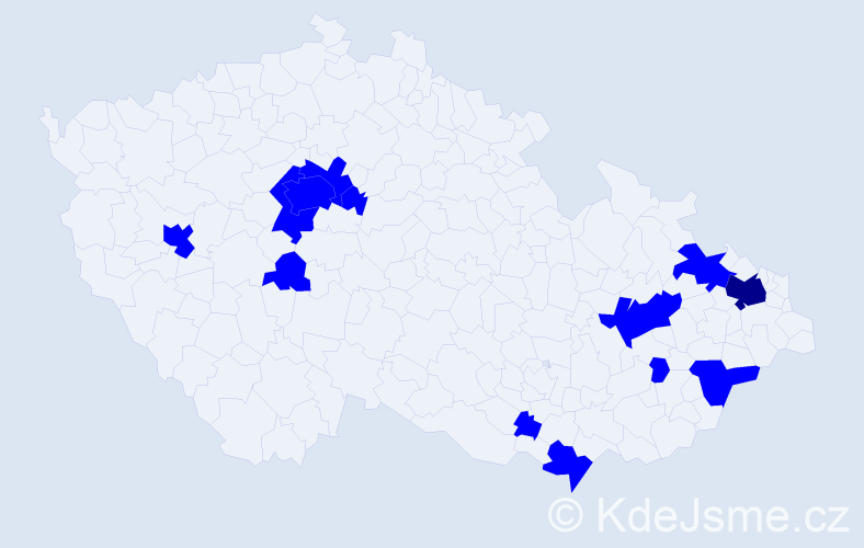 Jméno: 'Vojtěch Pavel', počet výskytů 14 v celé ČR