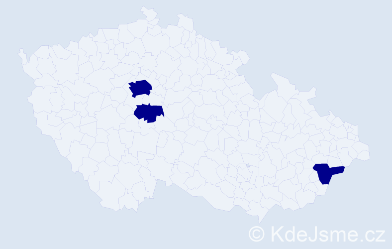 Jméno: 'Sophia Isabella', počet výskytů 3 v celé ČR
