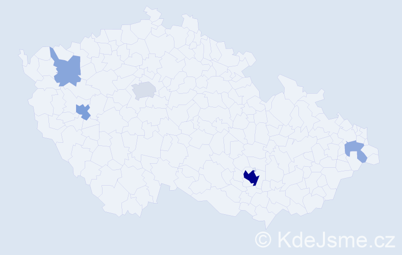 Jméno: 'Noa', počet výskytů 19 v celé ČR