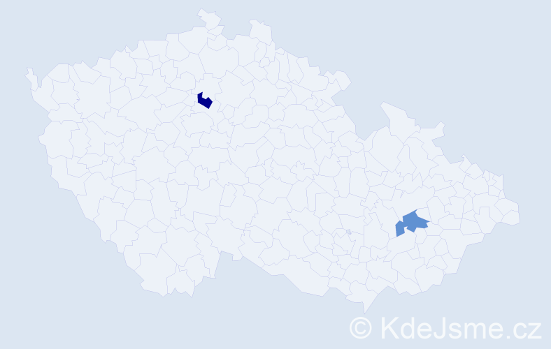Jméno: 'Hana Andrea', počet výskytů 2 v celé ČR