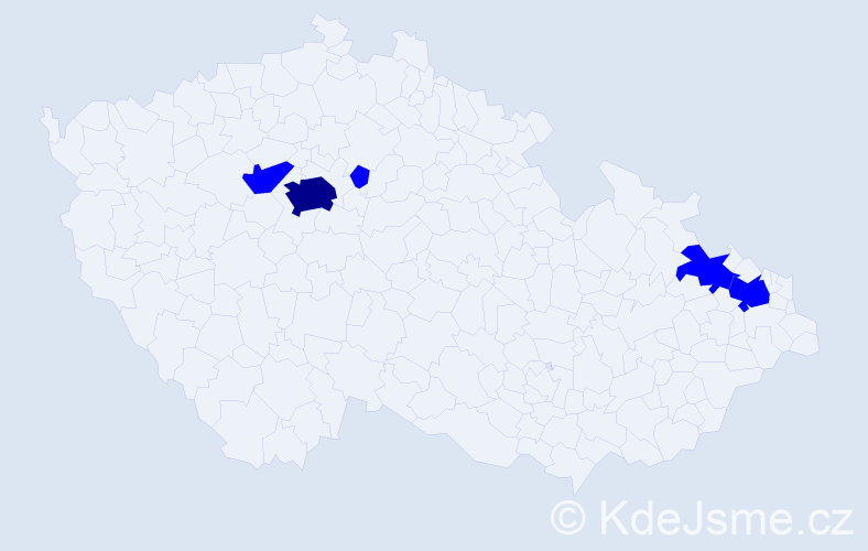 Jméno: 'Zulfija', počet výskytů 6 v celé ČR