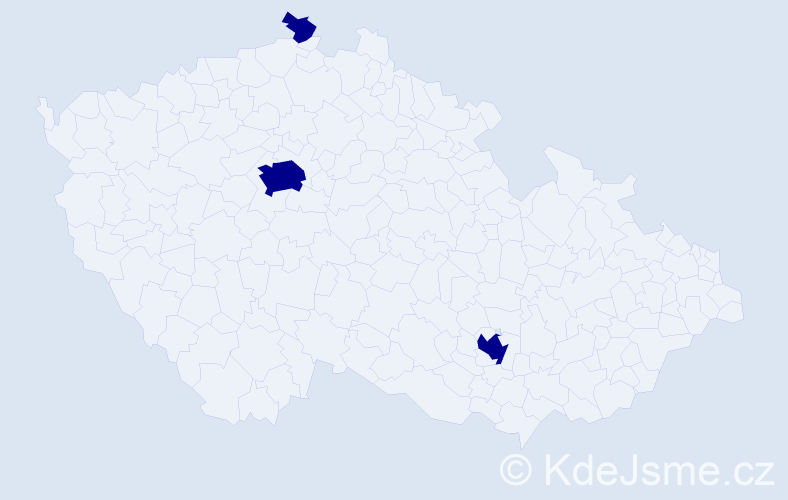 Jméno: 'Dubravka', počet výskytů 3 v celé ČR