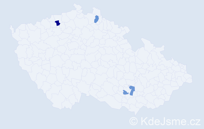 Jméno: 'Nikolas Josef', počet výskytů 3 v celé ČR