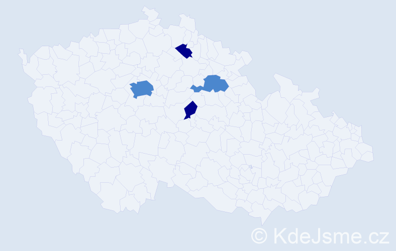 Jméno: 'Bojislav', počet výskytů 8 v celé ČR