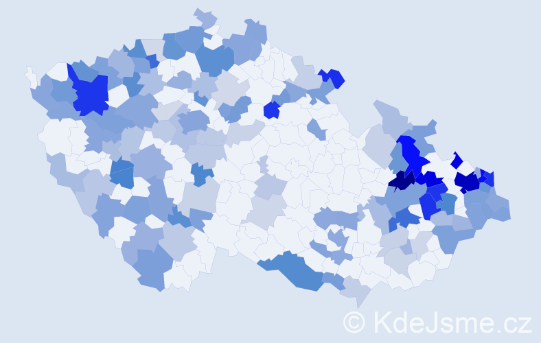 Jméno: 'Stefanie', počet výskytů 273 v celé ČR