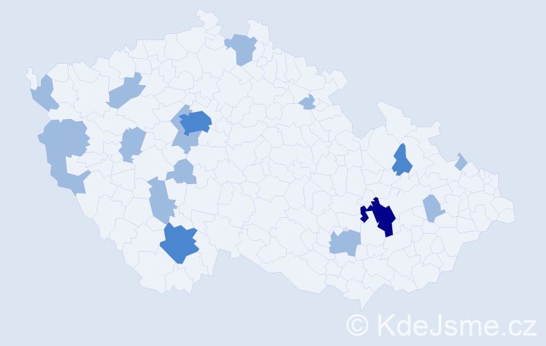Jméno: 'Demeter', počet výskytů 26 v celé ČR