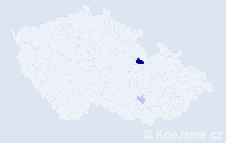 Jméno: 'Enriko', počet výskytů 2 v celé ČR