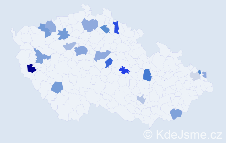 Jméno: 'Louis', počet výskytů 31 v celé ČR