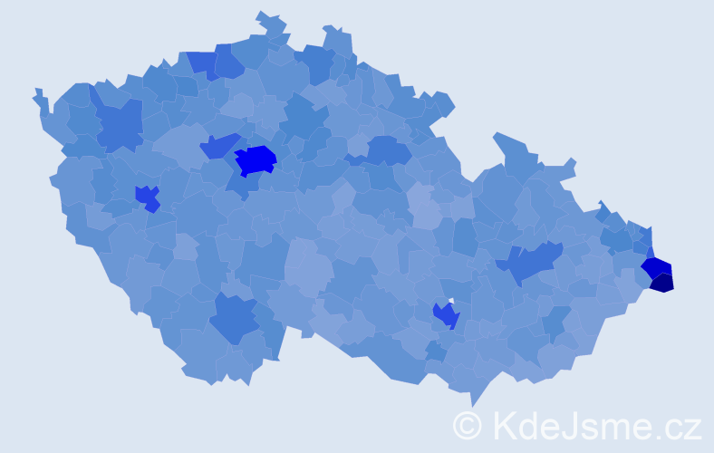 Jméno: 'Helena', počet výskytů 80535 v celé ČR