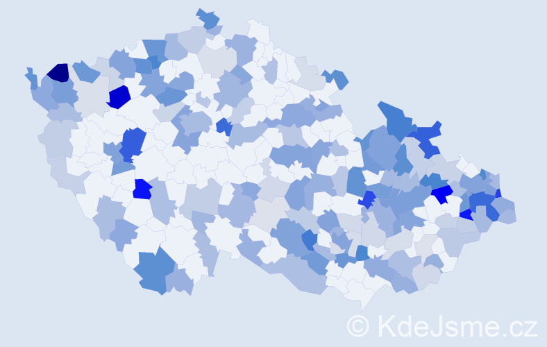 Jméno: 'Albín', počet výskytů 379 v celé ČR