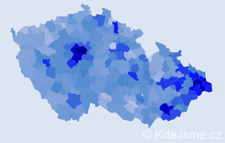 Jméno: 'Magdaléna', počet výskytů 8356 v celé ČR